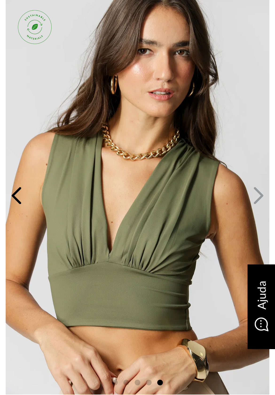 Blusa Cropped decote V Pietra