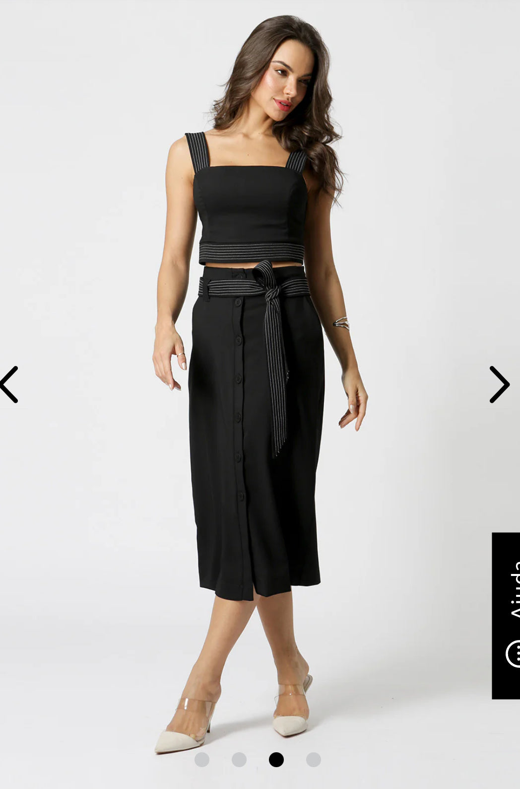 Blusa Cropped detalhe pesponto Lola