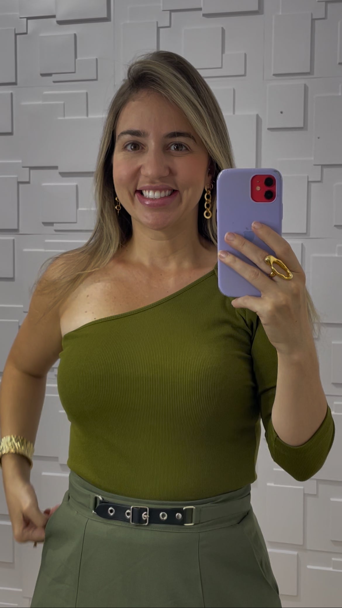 Blusa assimétrica Carol
