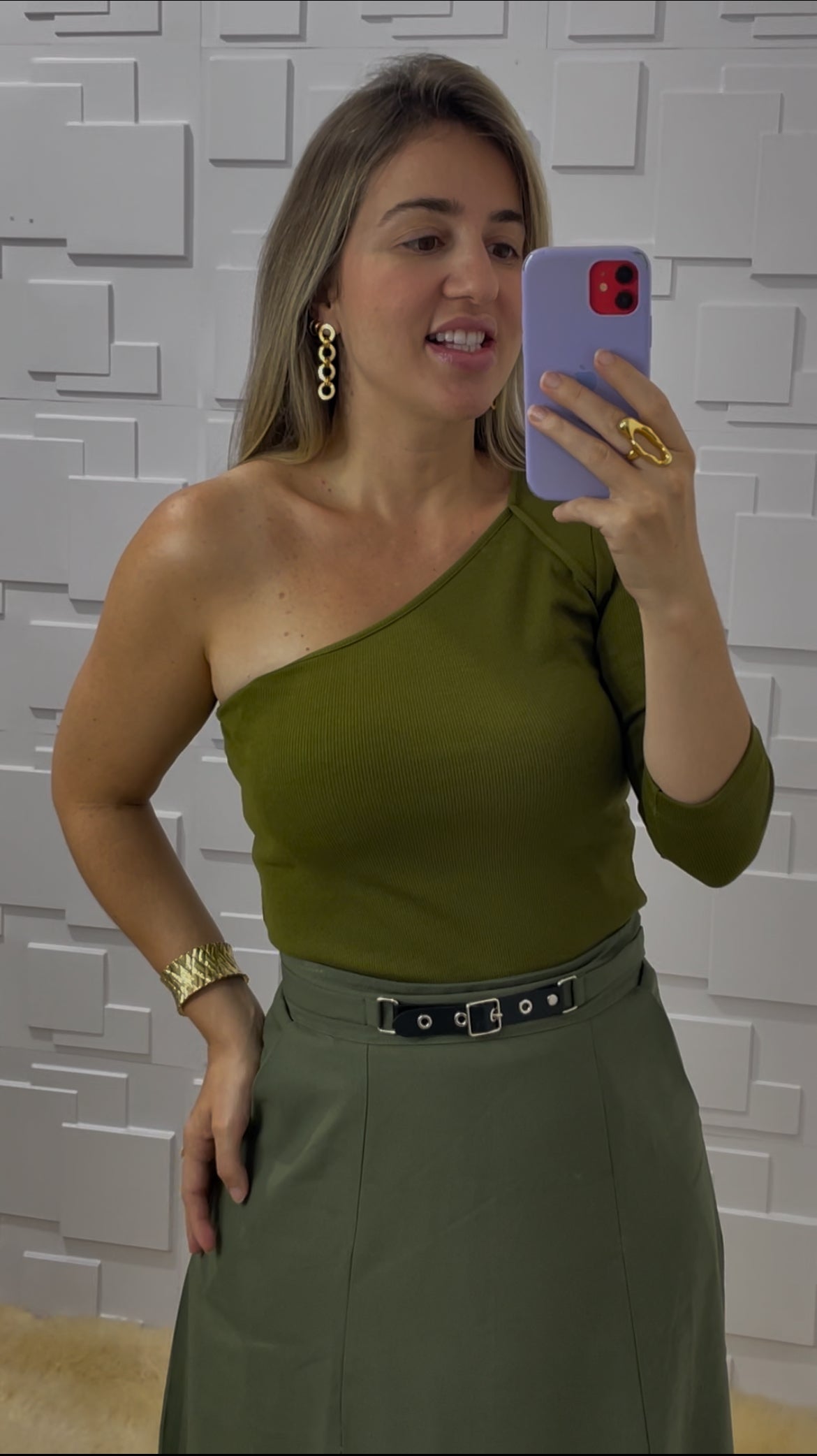 Blusa assimétrica Carol