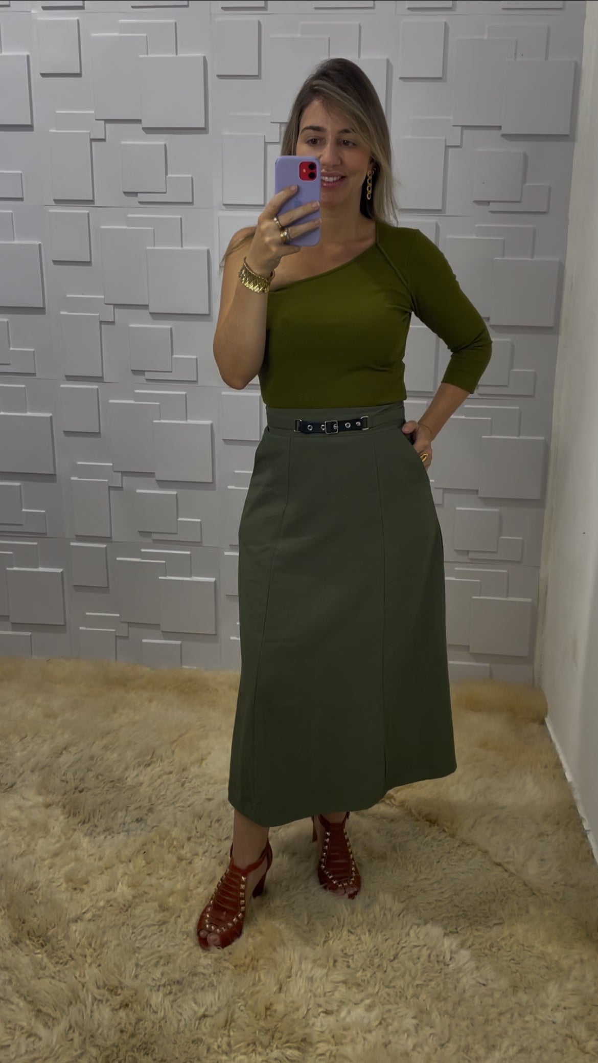 Blusa assimétrica Carol