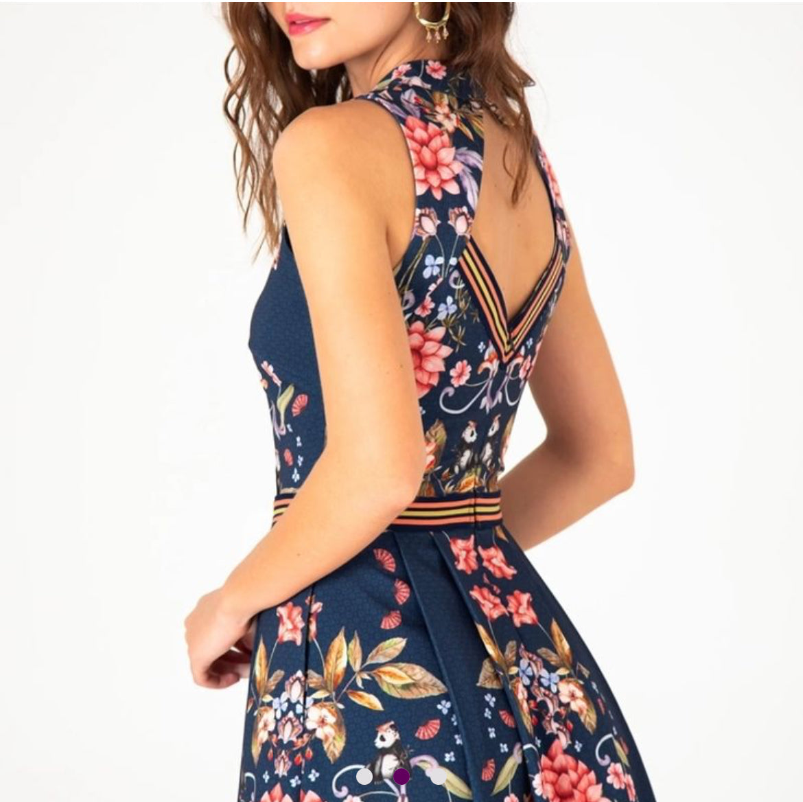 Vestido Antix midi Vale dos Pandas
