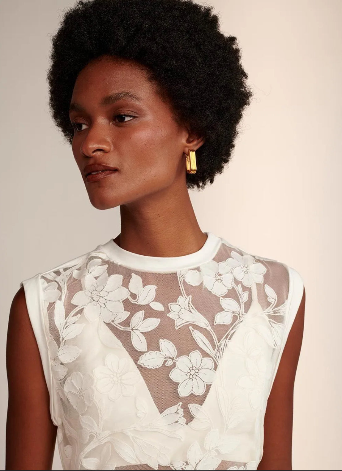 Regata em organza Le Lis Blanc Celina
