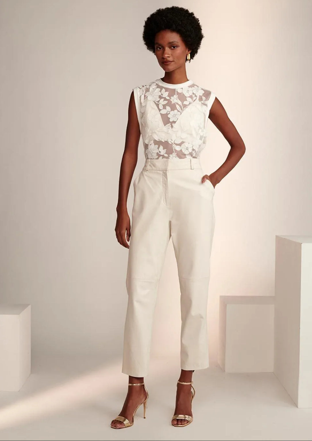 Regata em organza Le Lis Blanc Celina