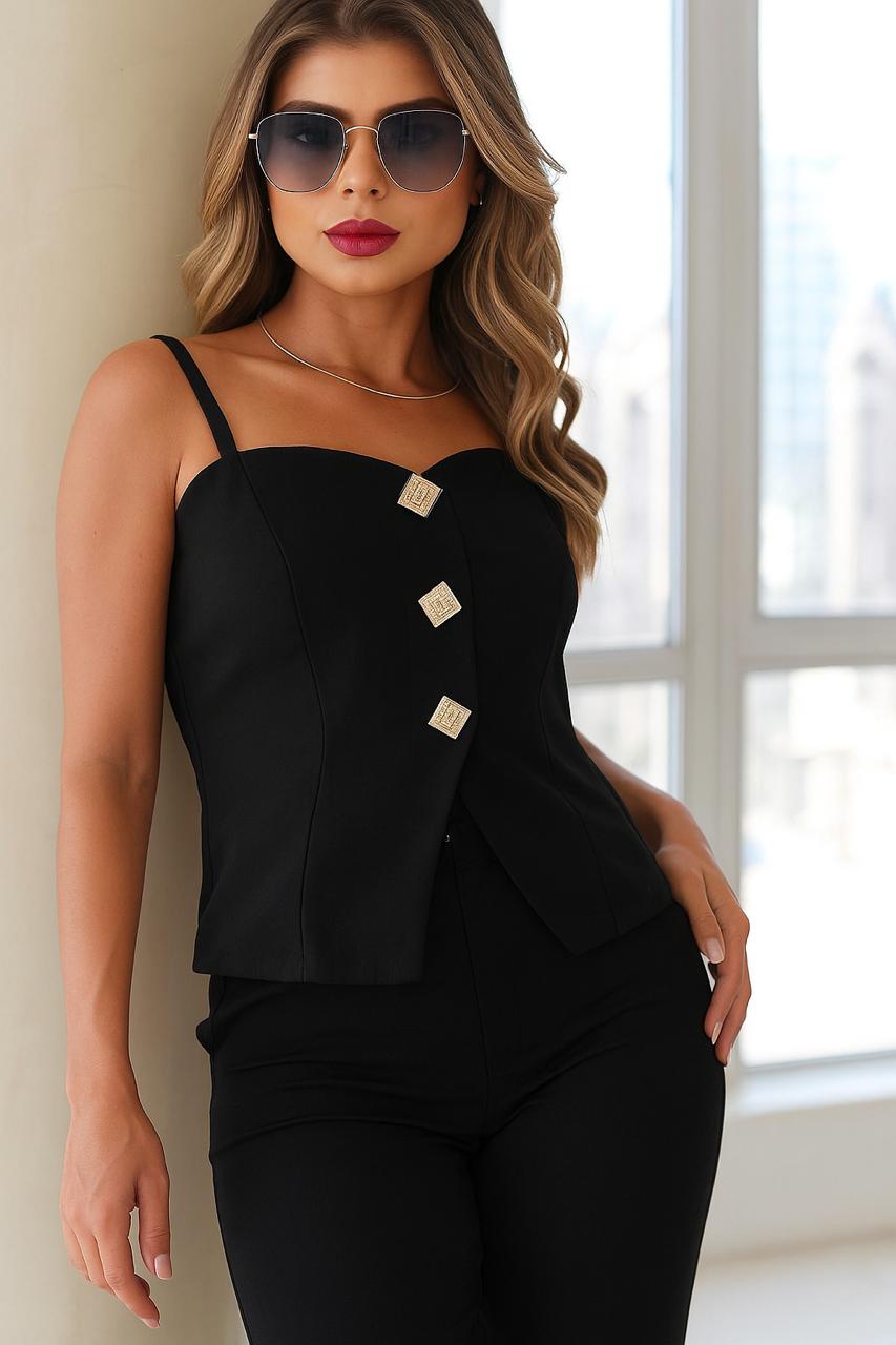 Conjunto com botões orgãnicos Bruna