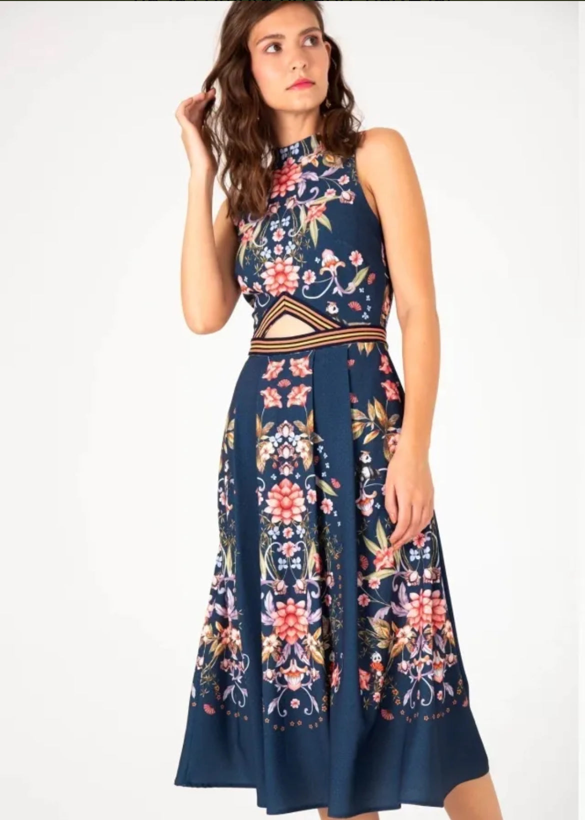 Vestido Antix midi Vale dos Pandas