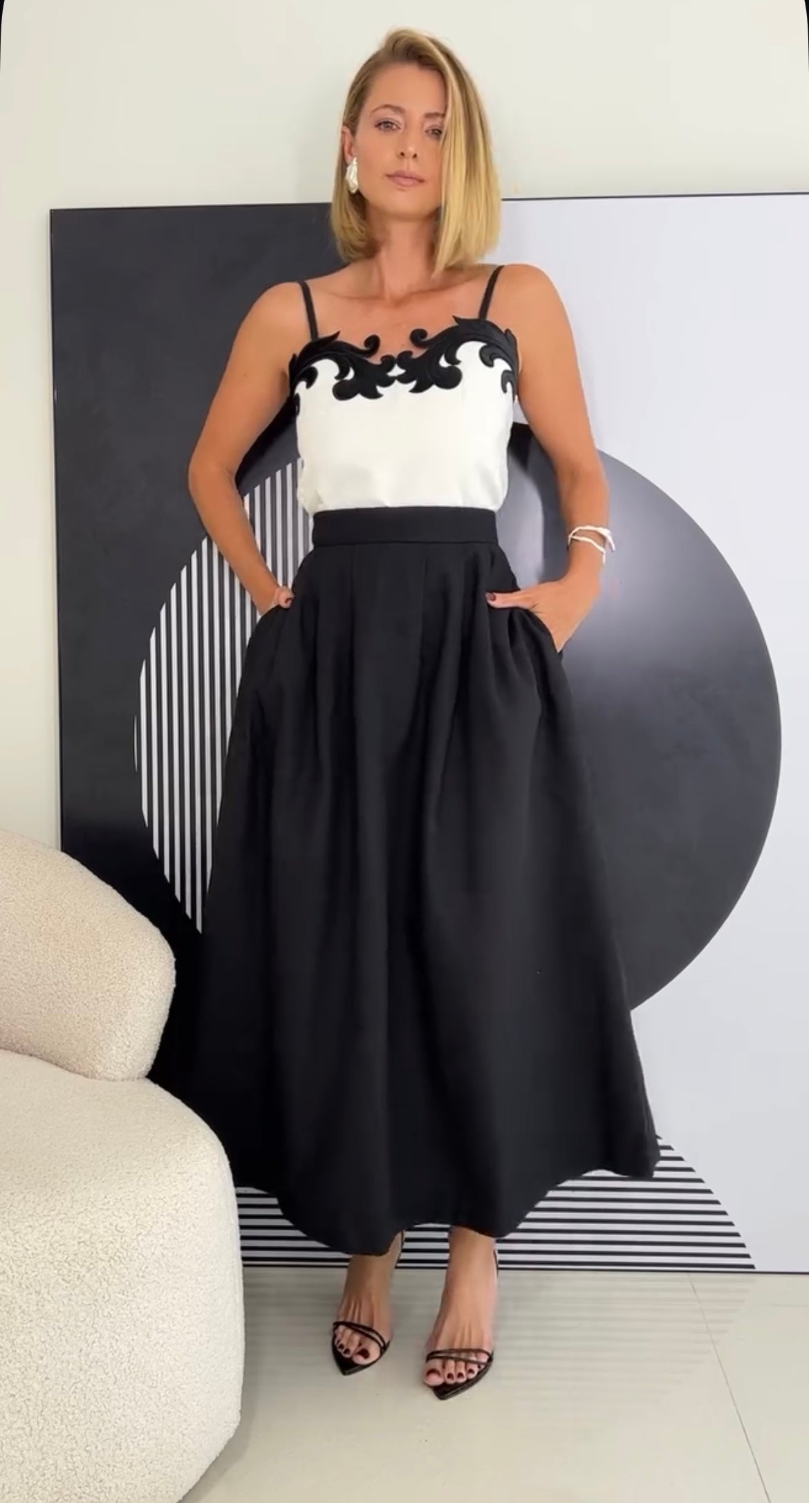 Blusa De Alça Bordada Lança Perfume - Branco