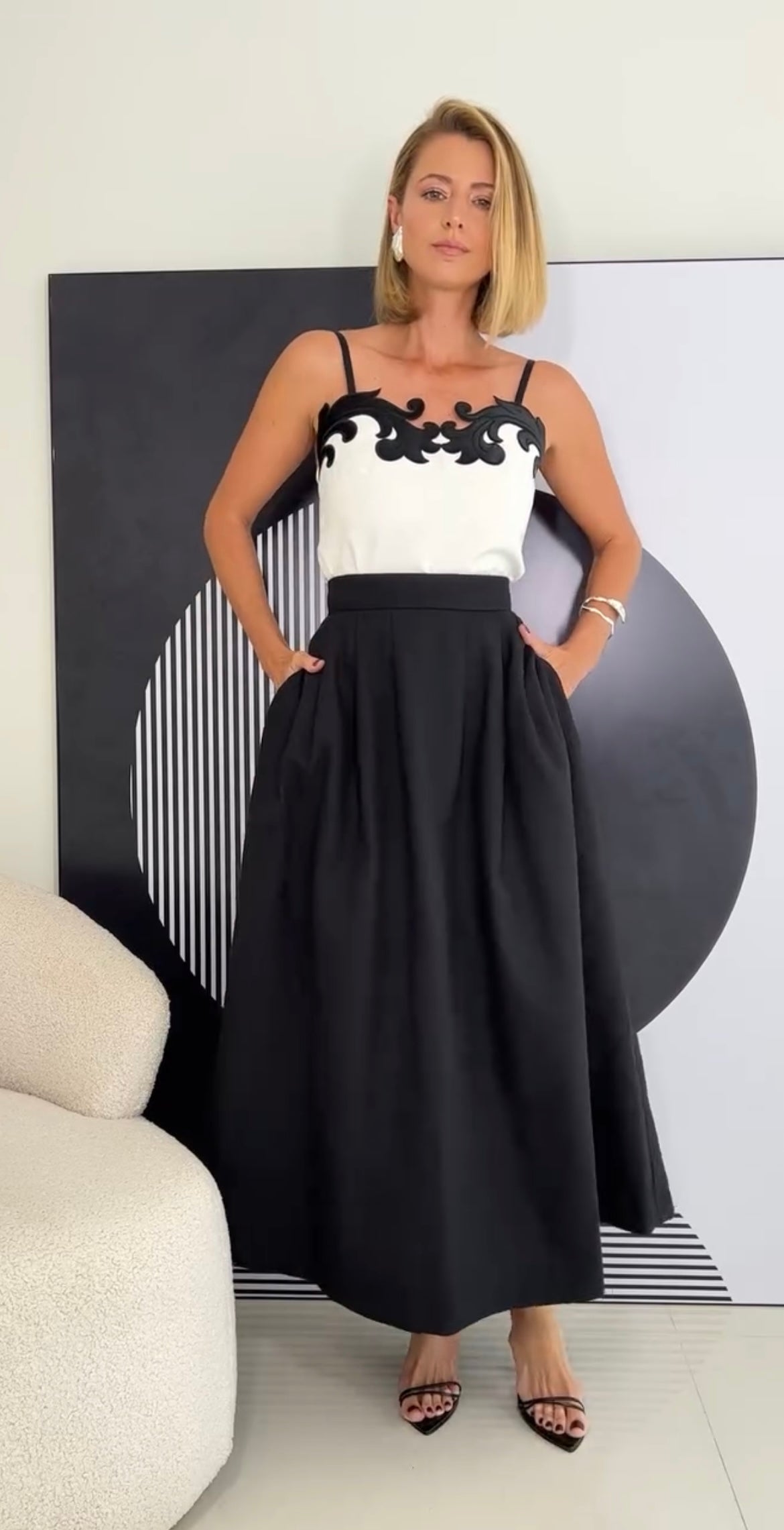 Blusa De Alça Bordada Lança Perfume - Branco